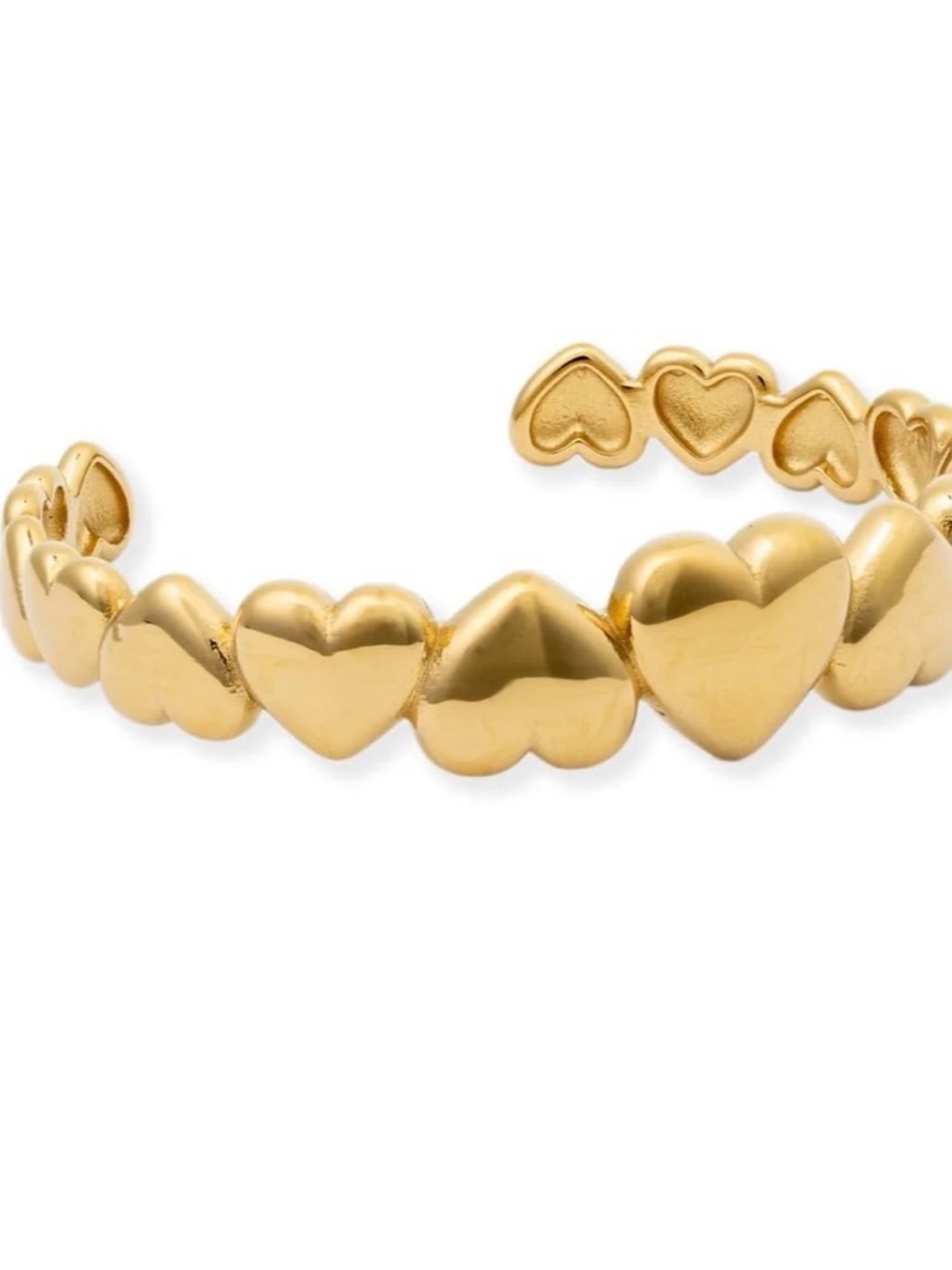 Bracha Big Love Bracelet Gold Hearts New in Bag - Picture 2 of 5